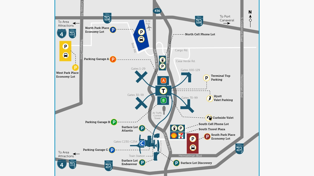 Mco Airport Parking Map