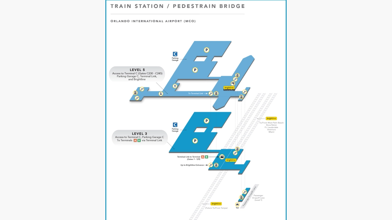 Map of Orlando Airport Train Station