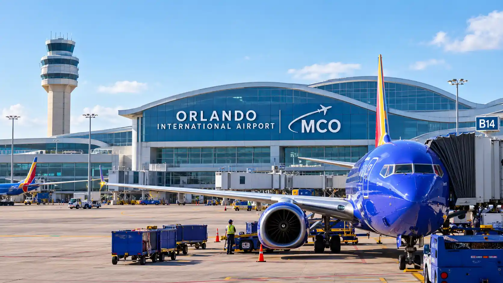 Orlando International Airport terminal entrance